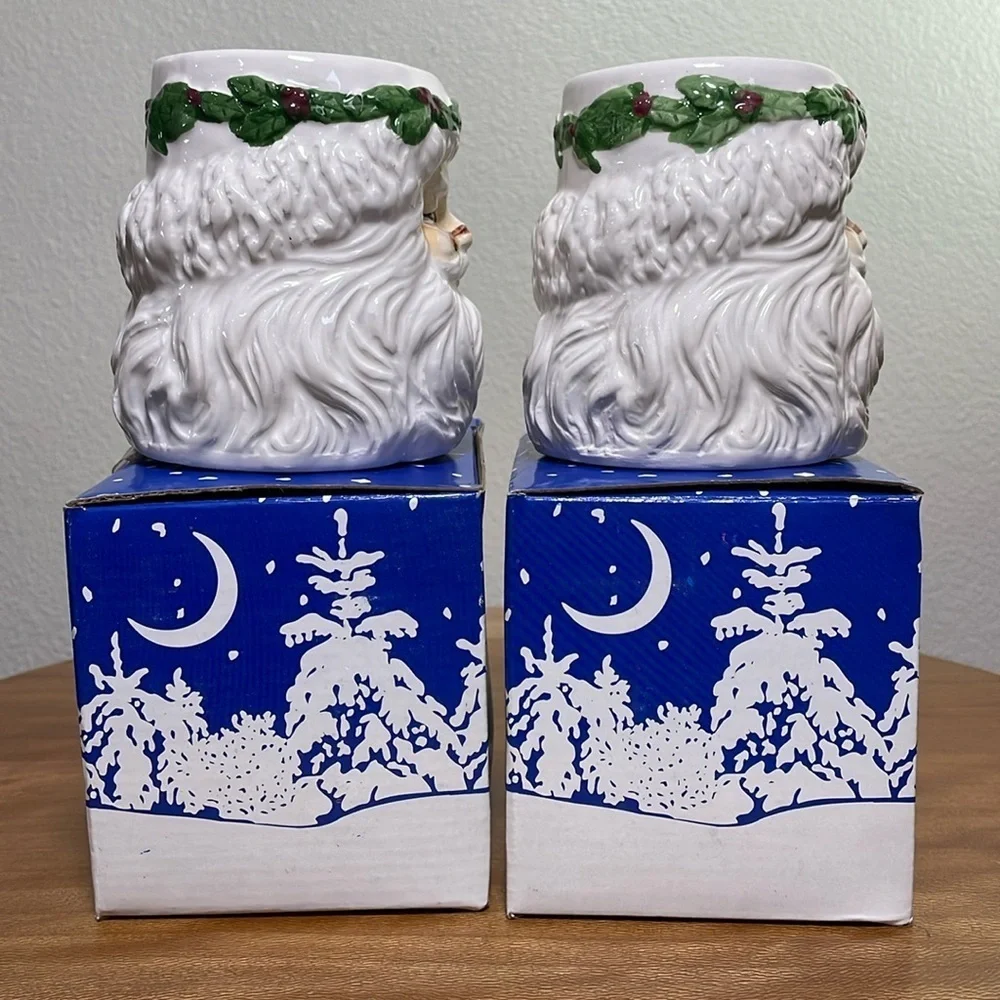 Vintage santa holly